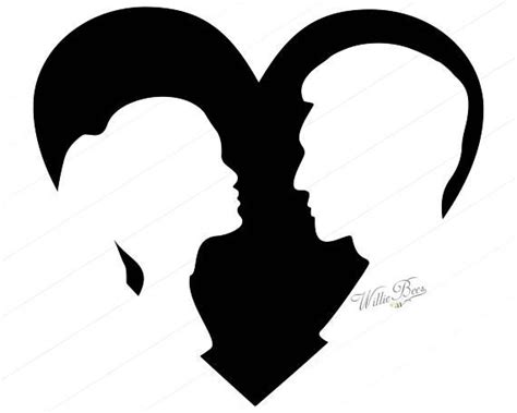 INSTANT Download Heart Shape with Couple Cutout 12 inches | Tumblr wallpaper, Cute couple quotes ...