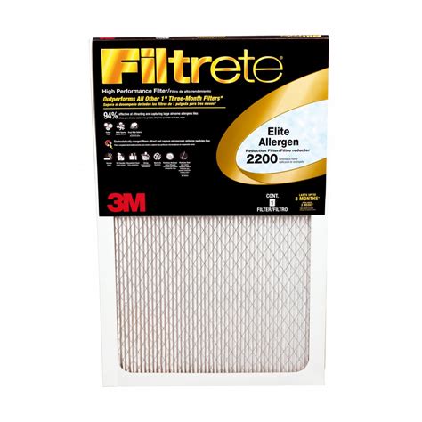 20x20x1 Filtrete 2200 Elite Allergen Air Filter by 3M