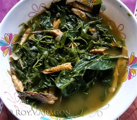 alukon leaves stew with smoked fish ~ PINAKBET REPUBLIC