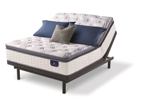 Serta Perfect Sleeper Willamette Super Pillow Top Mattress with Motion Essentials III Adjustable ...