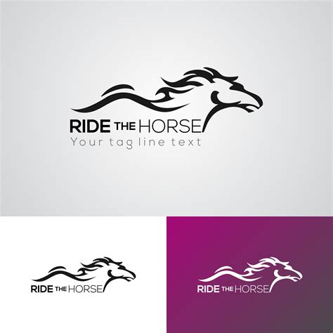 Creative Ride the Horse Logo Design Template 561581 Vector Art at Vecteezy