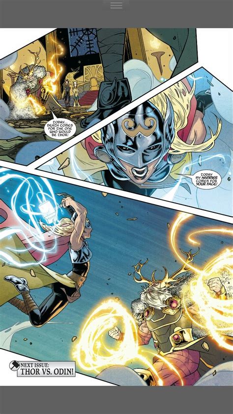 Thor vs Odin | Marvel comics art, Thor vs odin, Marvel comic character