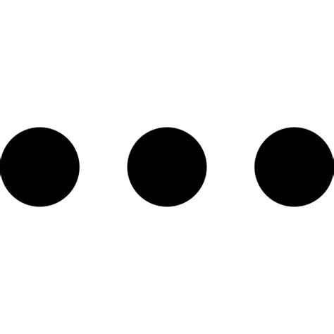 Three Dots, more, Ellipsis, shapes, mark, Punctuation, interface icon