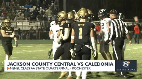 High School Football: Jackson County Central VS. Caledonia - YouTube