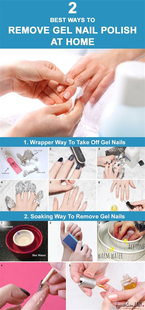 2 Best Ways To Remove Gel Nail Polish At Home | Gel nail removal, Take off gel nails, Gel nail ...