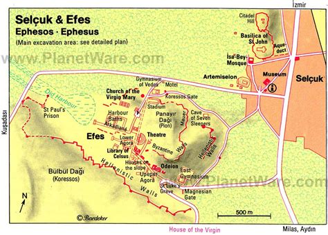 Ephesus Map | Ephesus Turkey | Türkiye