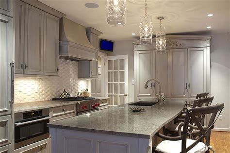 Gray Washed Kitchen Cabinets Design Ideas