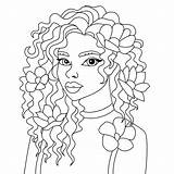 Afro Girl Coloring Pages sketch template