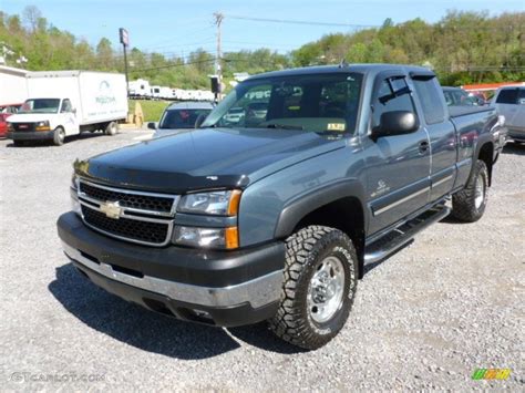 2006 Blue Granite Metallic Chevrolet Silverado 2500HD Extended Cab 4x4 #64289280 Photo #3 ...