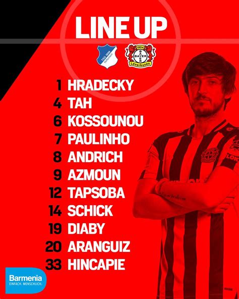 Bayer 04 Leverkusen on Twitter: "Our starting XI for #TSGB04 👇 https ...