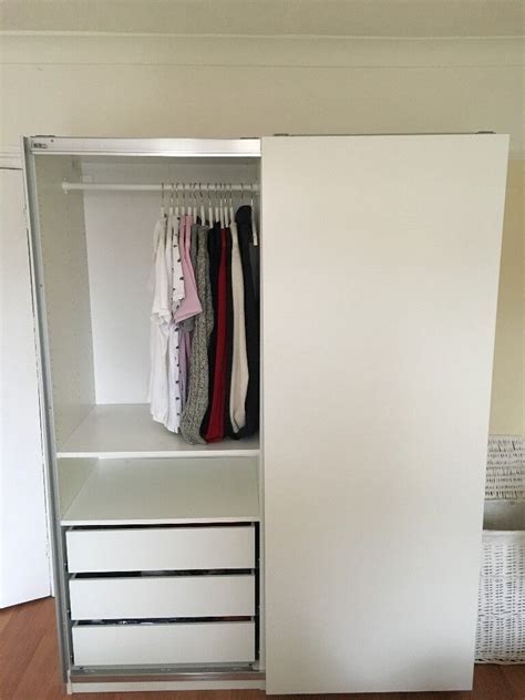 IKEA PAX Wardrobe (white, sliding doors) | in Leyton, London | Gumtree