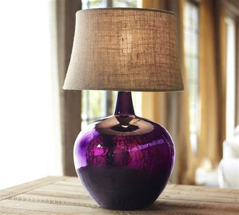 Colored Glass Table Lamps from Pottery Barn - Clift collection