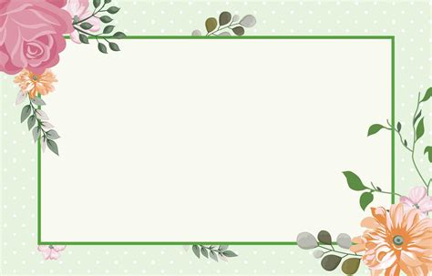 Green flower Background with Green Border 1874111 Vector Art at Vecteezy