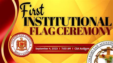 CSA Biñan First Institutional Flag Ceremony - YouTube