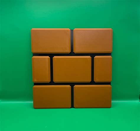 HUGE 3D Printed Brick Block From Mario for Wall or Shelf Art - Etsy