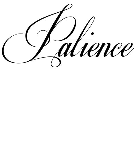 Patrice Benoit Art ...: [Get 31+] Cursive Patience Tattoo Font