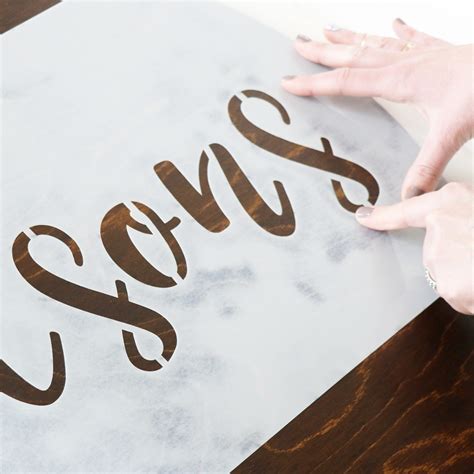 DIY Wood Sign Stencil - Mylar Stencil | Craftcuts.com