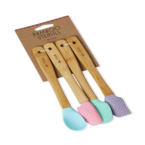 RICE Silicone Spatula's with Bamboo Handle (kids) - Ciara's Kitchen