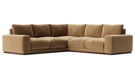 Buy Swoon Denver Velvet 5 Seater Corner Sofa - Biscuit | Sofas | Habitat