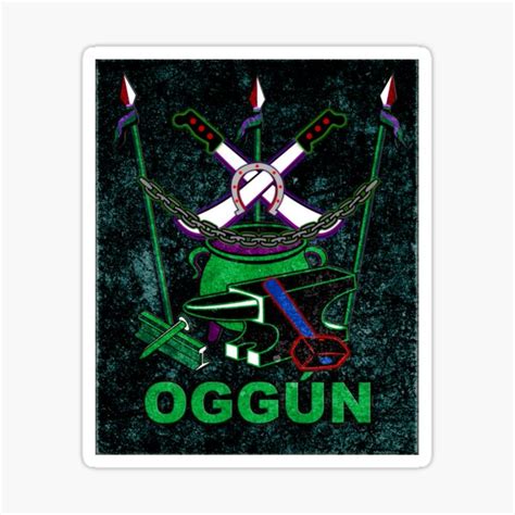 "ogun" Sticker for Sale by Korvus78 | Redbubble