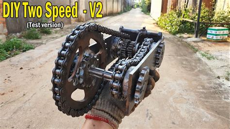 DIY Two Speed Gearbox for Go Kart - V2 -Very easy - YouTube