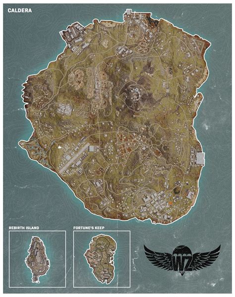 Size comparison between Caldera, Rebirth Island, and Fortune's Keep : r/CODWarzone