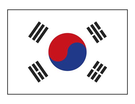 South Korea country flag 4313579 Vector Art at Vecteezy