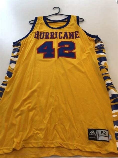 Game Worn Used Tulsa Golden Hurricane Basketball Jersey #42 Size 52 ...