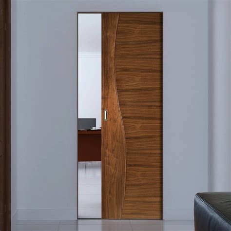 Contemporary Design Cadiz Walnut Absolute Evokit Single Pocket Door ...