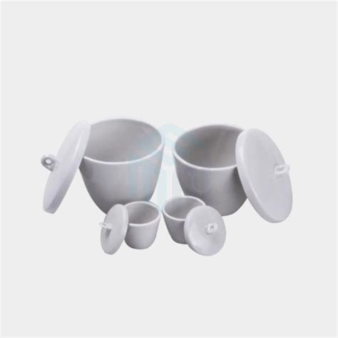 Porcelain Crucibles, Porcelain Crucible with lids or without Lid | M-Kube