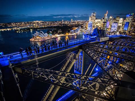 An illuminated dancefloor is popping up on top of the Harbour Bridge