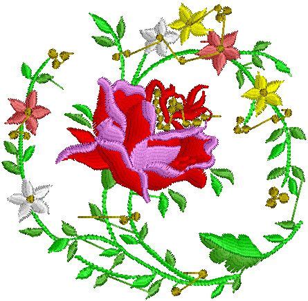 4X4 Floral embroidery design | Free embroidery designs, Machine ...