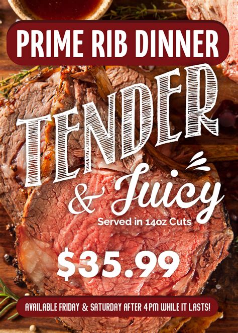 T-BONES Great American Eatery: $35.99 Prime Rib Special (Available ...