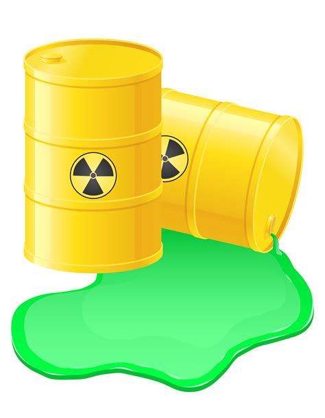 yellow barrels spilled radioactive waste vector illustration 489066 Vector Art at Vecteezy