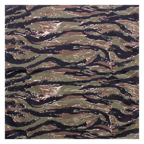 Rothco® 4347-Tiger-Stripe-Camo - 27" x 27" Tiger Stripe Camo Bandana ...