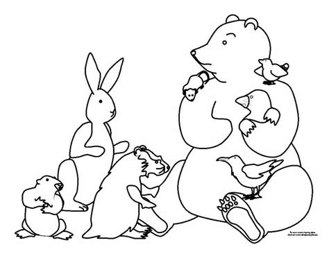 Bear Snores On Coloring Page - Coloring Nation