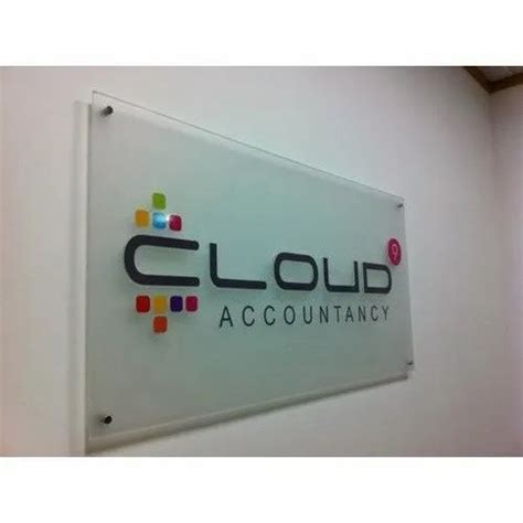 Rectangle Office Acrylic Sign Board, For Outdoor at Rs 499/square feet ...