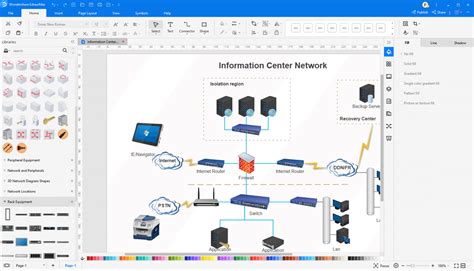 5 melhores softwares e guias de diagramas de rede | EdrawMax