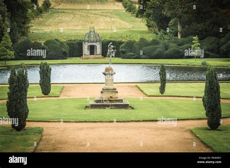 Melbourne Hall & Gardens, Derbyshire, UK. A stately home and 18th ...