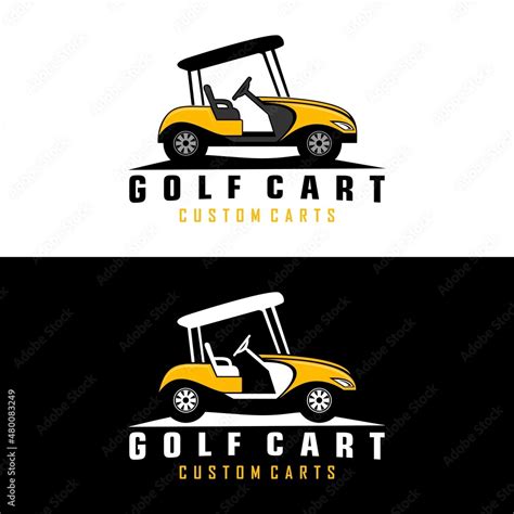 golf cart logo design vector Stock Vector | Adobe Stock