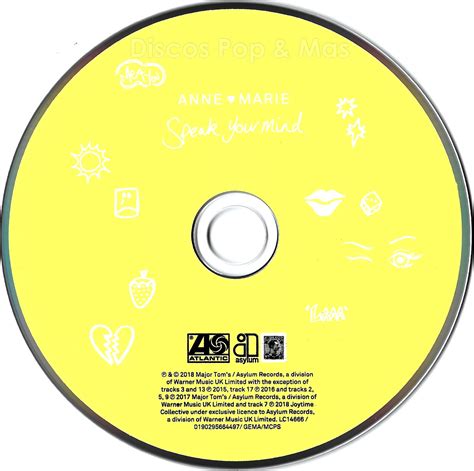 Discos Pop & Mas: Anne-Marie - Speak Your Mind (Deluxe)