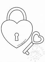 Heart Lock And Key Coloring Pages Sketch Page sketch template