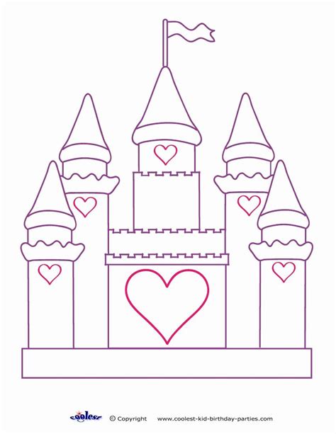 Free Printable Princess Castle Coloring Pages