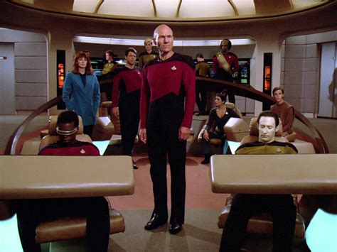 Image - USS Enterprise-D bridge crew, 2364.jpg | Memory Alpha | FANDOM ...