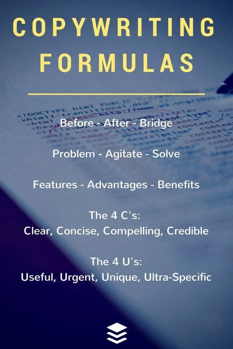 27 Best Copywriting Formulas: How to Tell a Captivating Story Online | Copywriting, Social media ...