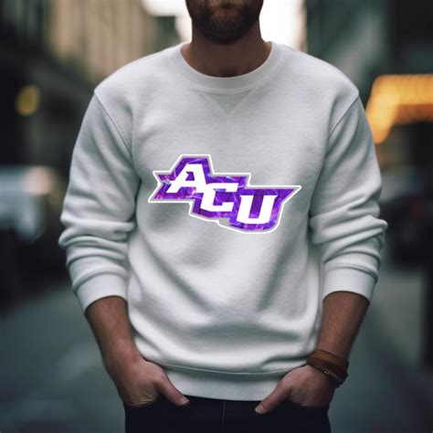 Abilene Christian University Logo Purple Print Shirt - Hersmiles