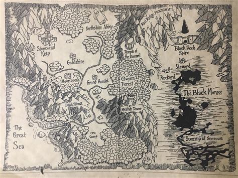 1994 Map of Azeroth (Southern EK in WoW terms) : r/classicwow