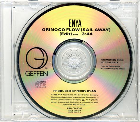 Enya - Orinoco Flow (Sail Away) (1988, CD) | Discogs