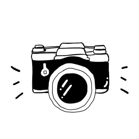 Camera Cartoon Black and white - Black Camera Soda Suta png download ...