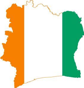 File:Flag-map of Cote d'Ivoire.svg - Wikimedia Commons | コートジボワール